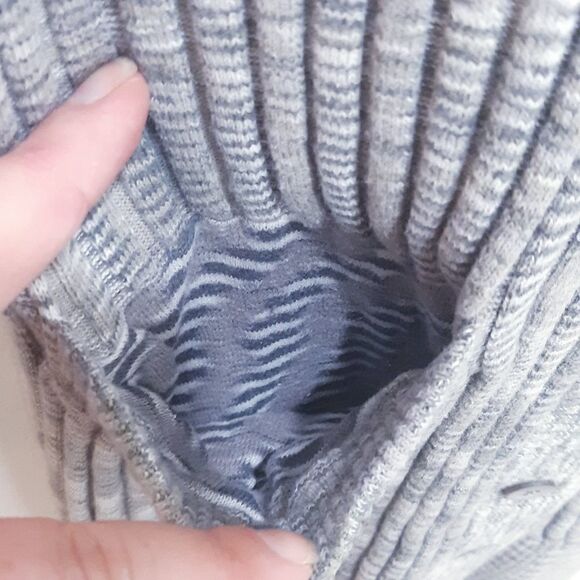 Moda International 100% Cotton Long Gray Cardy - Picture 9 of 10